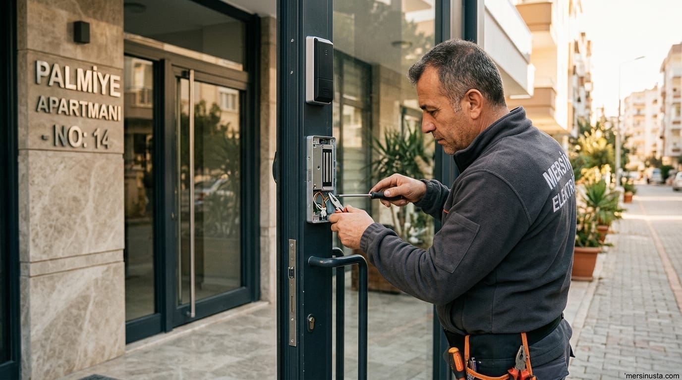 (0 501) 359 03 36 | Apartman Kapısı Manyetik Kilit Tamiri Mersin | Mersin Usta