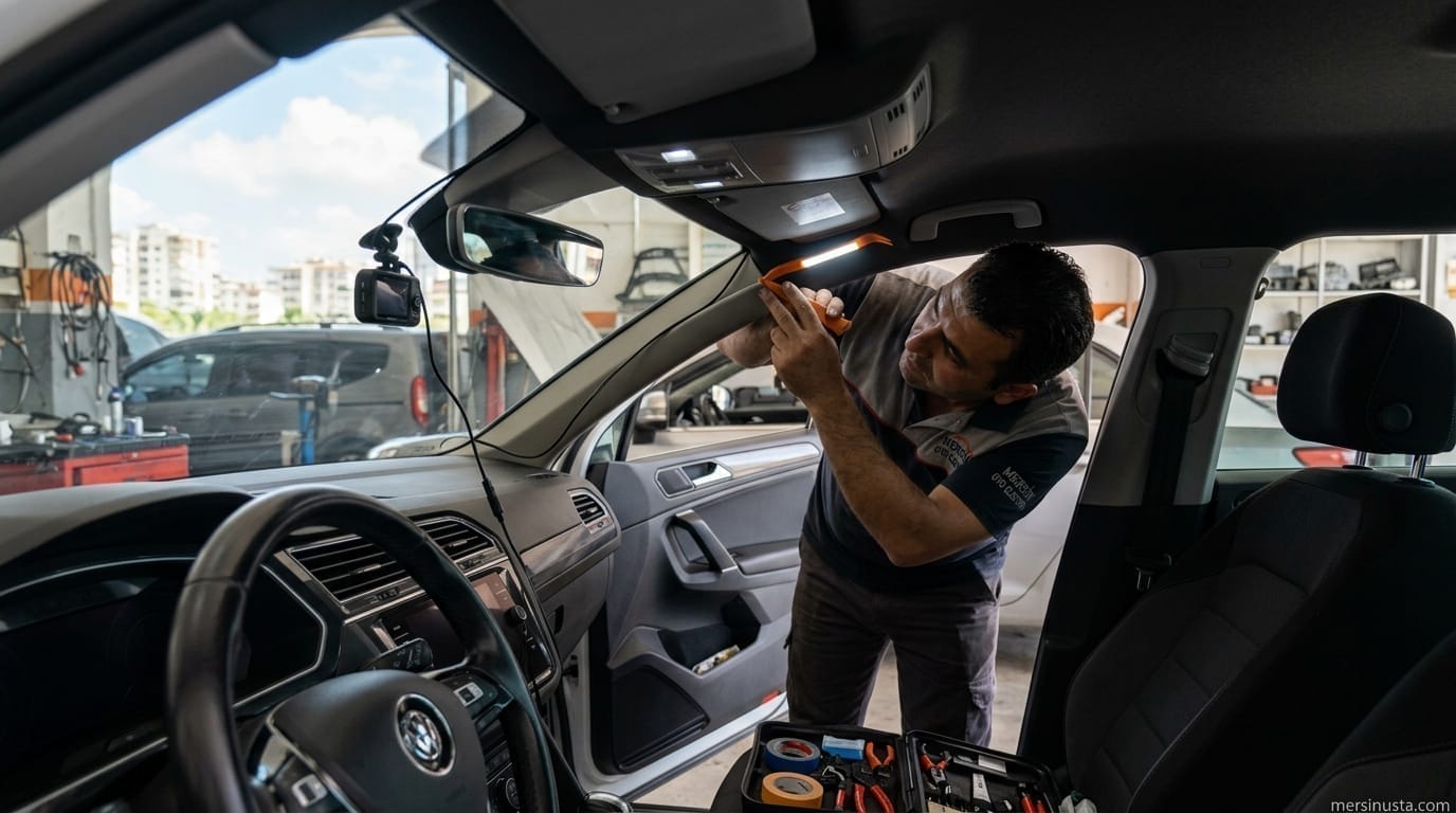 (0 501) 359 03 36 | Araç İçi Kamera Kablo Gizleme Mersin | Mersin Usta