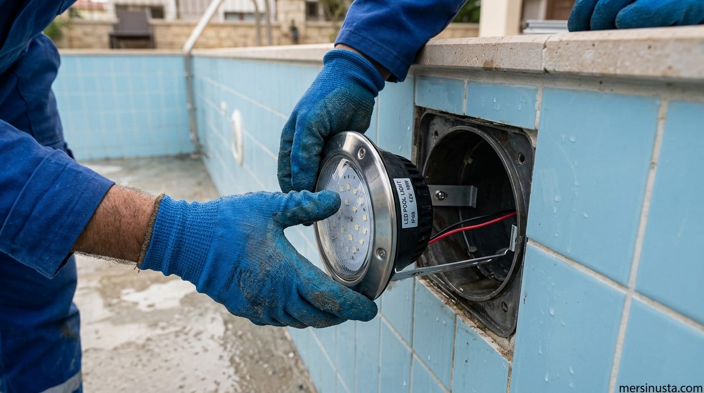 (0 501) 359 03 36 | Havuz İçi LED Lamba Değişimi Mersin